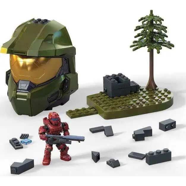 New 🧨 Halo Green Spartan Helmet Stockpile Set ✨ 3 New 🧨 Halo Green Spartan Helmet Stockpile Set ✨