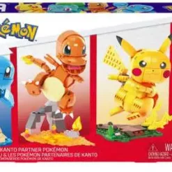 Cheap ⌛ Build & Show Pikachu & Kanto Partner Pokemon Exclusive Set 😍 -Mega Bloks & Construx Store 194735092826 inset2