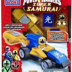 Deals 🛒 Mega Bloks Power Rangers Super Samurai Gold Pocket Racer Set #5770 [Damaged Package] 🎉