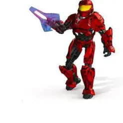 New 😀 Mega Bloks Halo Magnetic Figures UNSC Spartan-II Set #29672 [Red] 💯 -Mega Bloks & Construx Store halomegaspartan2 inset3