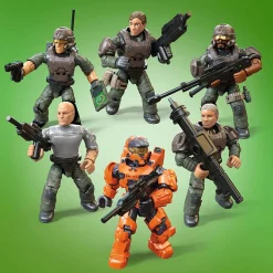 Cheap ⌛ Halo Infinite UNSC Marine Platoon Pack 6-Figure Set [Spartan MK VII, Marine Demolition, Survivor, Rifleman, Technician & Sniper] 👏 -Mega Bloks & Construx Store halounscplatoon inset2