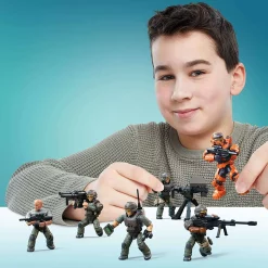 Cheap ⌛ Halo Infinite UNSC Marine Platoon Pack 6-Figure Set [Spartan MK VII, Marine Demolition, Survivor, Rifleman, Technician & Sniper] 👏 -Mega Bloks & Construx Store halounscplatoon inset3