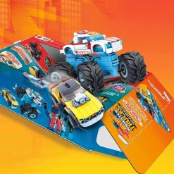 Top 10 👏 Mega Construx Monster Trucks Rodger Dodger & Hot Wheels Racing Set GYG22 ✨ -Mega Bloks & Construx Store hwmcmtgyg22 inset3