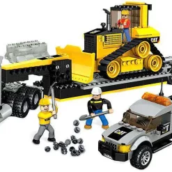 Hot Sale ⭐ Mega Bloks American Builders Cat Heavy-Duty Transporter Set #97829 ✔️ -Mega Bloks & Construx Store mega97829 inset3
