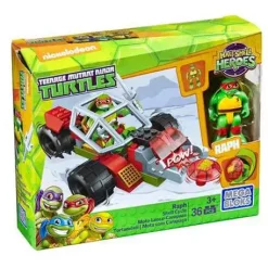Hot Sale ✨ Mega Bloks Teenage Mutant Ninja Turtles Half Shell Heroes Raph Set [Shell Cycle] ⌛