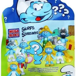 Deals 🌟 Mega Bloks The Smurfs Minifigure Mystery Pack #10757 🧨
