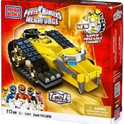 Outlet ⌛ Mega Bloks Power Rangers MegaForce Yellow Tiger Mechazord Set #5864 [Damaged Package] 🎁