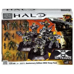 Promo ⭐ Mega Bloks Halo 10th Anniversary Collector Series Anniversary Edition: UNSC Troop Pack Exclusive Set #96970 💯