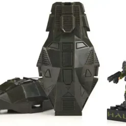 Brand new 🥰 Mega Bloks Halo Metallic ODST Drop Pod Set #97419 [Green UNSC] 🌟 -Mega Bloks & Construx Store megabloks97419 inset2