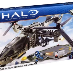 Brand new 🤩 Mega Bloks Halo The Authentic Collector's Series UNSC Falcon with Landing Pad Set #96940 [Damaged Package] 🎉