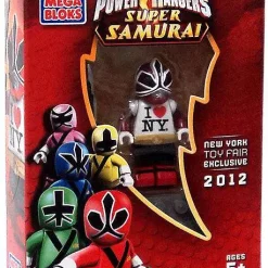 Wholesale ⭐ Mega Bloks Power Rangers Super Samurai I Love NY Red Ranger Exclusive Minifigure 👏