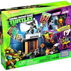 New ⌛ Mega Bloks Teenage Mutant Ninja Turtles Animation Raph Rooftop Blast-Out Set #15745 😉
