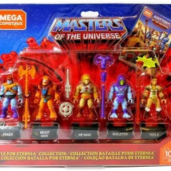 Discount ✨ Mega Construx Masters of the Universe He-Man, Skeletor, Teela, Faker & Beast Man Mini Figure 5-Pack Set 🌟