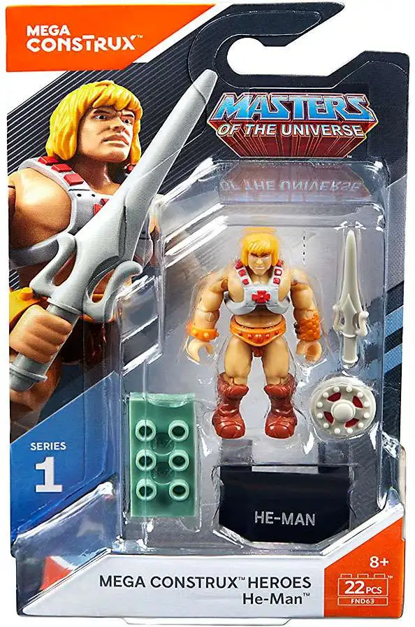 Brand new 🥰 Mega Construx Masters of the Universe Heroes Series 1 He-Man Mini Figure 🥰 3 Brand new 🥰 Mega Construx Masters of the Universe Heroes Series 1 He-Man Mini Figure 🥰
