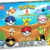 Best Sale 👍 Pokemon Cubone, Zubat, Caterpie, Magikarp & Pikachu Exclusive Poke Ball 5-Pack Set ❤️ -Mega Bloks & Construx Store megaghp85