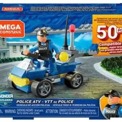 New 🔔 Mega Construx Wonder Builders Police ATV GMH81 👏