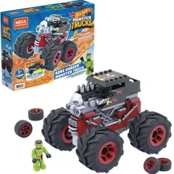 Outlet 🧨 Hot Wheels Mega Construx Monster Trucks Bone Shaker Set 🎁