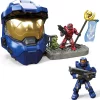 Hot Sale 🛒 Halo Blue Spartan Helmet Capture the Flag Set [Spartan Mark VI & Spartan Trailblazer Micro Figures!] 🥰