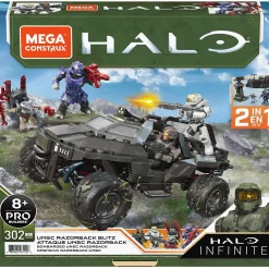 Cheap 👍 Halo Infinite UNSC Razorback Blitz Set [Includes Spartan Kelly-087, UNSC Marine, Brute Warrior & Grunt Mule] 😀