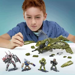Best deal 🌟 Halo Infinite UNSC Wasp Onslaught Set [Includes Master Chief, UNSC Marine, Hunter & Grunt Conscript] 🥰 -Mega Bloks & Construx Store megagyg60 inset2