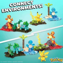 Best deal 🧨 Pokemon Kanto Region Team Set [Pikachu, Squirtle, Charmander & Bulbasaur] 🤩 -Mega Bloks & Construx Store megahfg05 inset2