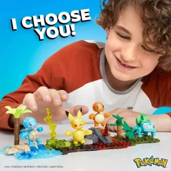 Best deal 🧨 Pokemon Kanto Region Team Set [Pikachu, Squirtle, Charmander & Bulbasaur] 🤩 -Mega Bloks & Construx Store megahfg05 inset3