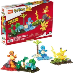 Cheap ✔️ Pokemon Pikachu, Squirtle, Charmander & Bulbasaur 4-Pack Set [Damaged Package, Kanto Region Team] 🎉