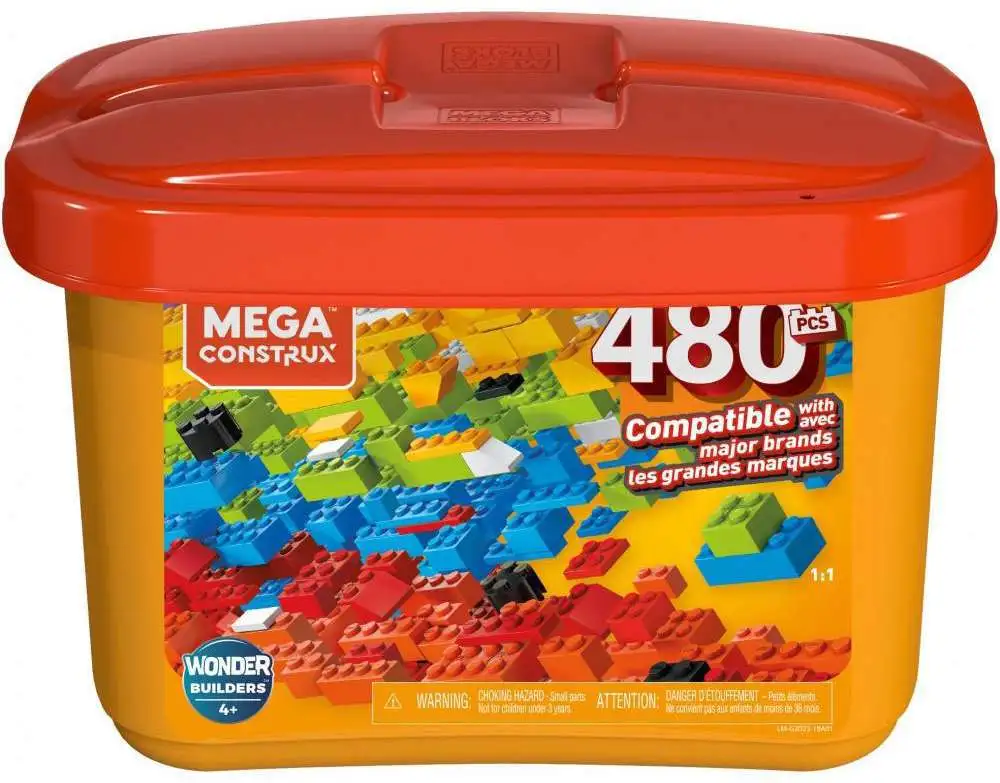 New π Mega Construx Wonder Builders 480 Piece Tub π₯ 3 New π Mega Construx Wonder Builders 480 Piece Tub π₯