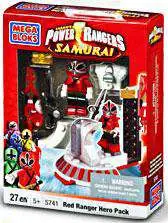 Wholesale ✔️ Mega Bloks Power Rangers Samurai Red Hero Pack Set #5741 [Damaged Package] 🔔