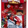 Promo 🛒 Mega Bloks Power Rangers Samurai Red Pocket Racer Set #5766 [Damaged Package] 😀